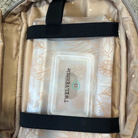 Tory Burch Inspired Quilted Crossbody Bag - Taupe - diaper bag - Picture 8 of 9